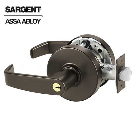 SARGENT 10 Line Series Cylindrical Lock Mechanical Storeroom or Closet L Trim L Rose Strike Lip Length 1-1/4 SRG-28-10G04-LL-10BE